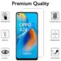 NOVAGO compatible avec Oppo A74(4G)- Pack de 2 films en verre trempé ultra résistant anti choc et anti explosion d'écran (Transp