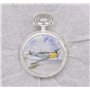 Atlas Montre à Gousset de la Seconde Guerre Mondiale décorée avec l'avion Messerschmitt ME-109 Sept 1940 (ref 102)