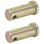 cyclingcolors 2X axe d'attelage diamètre 14mm x Longueur 38mm 3 Points remorque Tracteur Camion Machine agricole Piton goupille