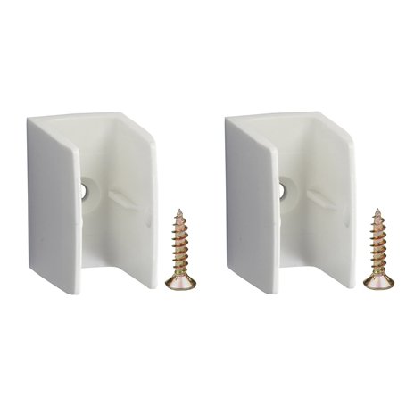 cyclingcolors 2x Clip bloqueur de manivelle volet Roulant Blanc Support Guide Manette Plastique 15mm - 18mm Universel fenêtre Mu