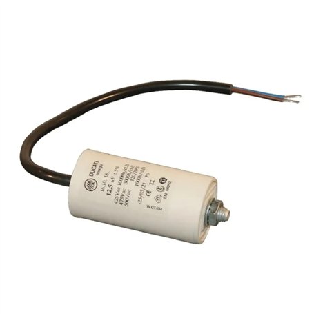 cyclingcolors Condensateur de démarrage universel avec câble 2 fils 4µF 450V Ø30mm longueur 57mm fixation M8 Permanent Moteur Ap