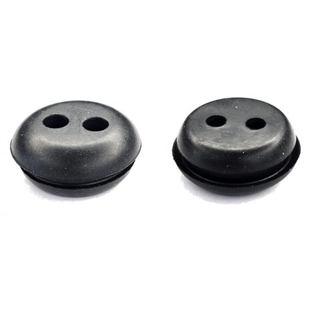 cyclingcolors 2x Passe cloison universel pour durite passage Ø5mm en caoutchouc noir Gaine Câble Tuyau Flexible Tondeuse Tracteu