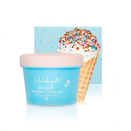 Lulu Castagnette - Masque Hydratant et Exfoliant - Masque Nourrissant & Purifiant - Nettoyage en Profondeur des Pores - Soin Vis