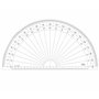 GRAPHOPLEX Rapporteur 1/2 cercle 30cm grades Transparent