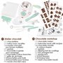ScrapCooking - Atelier Chocolat - Appareil Fondue à Chocolat avec Accessoires - Coffret 33 Éléments pour Fabrication Chocolats M
