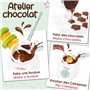 ScrapCooking - Atelier Chocolat - Appareil Fondue à Chocolat avec Accessoires - Coffret 33 Éléments pour Fabrication Chocolats M