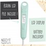 ScrapCooking - Thermomètre Digital Cuisine Pâtisserie Need’it - Compatible Induction - Thermomètre Alimentaire avec Sonde Inox &
