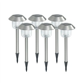 Xanlite PACK6SO1017 Xanlite-PACK6SO1017-Pack de 6 balises solaires-LED-RVB-Autonomie 8 h-IP44-Blanc