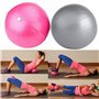 Sun & Sia - Lot de 2 Ballons de Yoga et Fitness Taille 25 cm Rose et Gris - Pour Enfants et Adultes - Résistants et Multi-usages