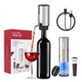 Todeco Tire Bouchon Electrique 4 en 1 Coffret Cadeau avec Ouvre Bouteille Rechargeable