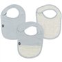 Lot x3 bavoirs - DOMIVA - 6-12 mois - Gaze de coton - Bleu vintage