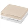 Lot 2 drap housse - P'TIT DODO - Jersey - 60 x 120 cm - Blanc / Nude