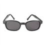 KD's 20010 - Lunettes de soleil noir mat sportifs et motards - homme & femme - s'adaptent sous un casque de moto vélo ski - Verr