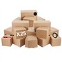 Lot de 25 Cartons de déménagement + OFFERT 1 rouleau adhésif