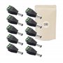 10x borniers Dominos Male DC 12V Standard Fiche 5.5mm x 2.1mm 2 Entrées Alimentation Connecteur - Adaptout Marque Française