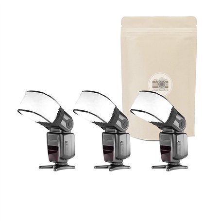 X3 Diffuseur Souple Universel Flash Externe Compatible Toutes Marques Photo Compatible Nikon Compatible Canon Compatible YONGNUO