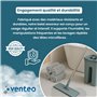 Venteo Balai Autoclean Mop 360° avec Seau Double Compartiment | Serpillière Microfibre Ultra Absorbante | Système de Nettoyage M