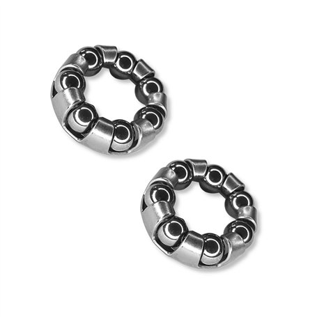 cyclingcolors 2X ROULEMENT Cage A Billes MOYEU Avant 7 Billes 4.76MM Roue Velo VTT Ville Vintage BMX