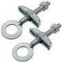 cyclingcolors 2X Tendeur de Chaine M6 vélo Cycle 65mm ajusteur Tension à vis épaisseur Cadre 5mm Argent