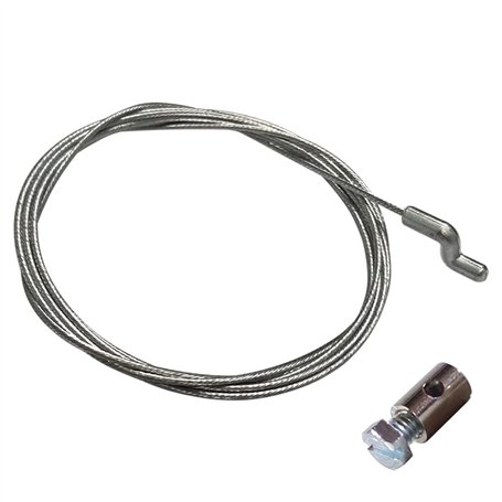 cyclingcolors Câble d'accélérateur tondeuse avec serre-câble 6x9mm kit réparation embout motoculture