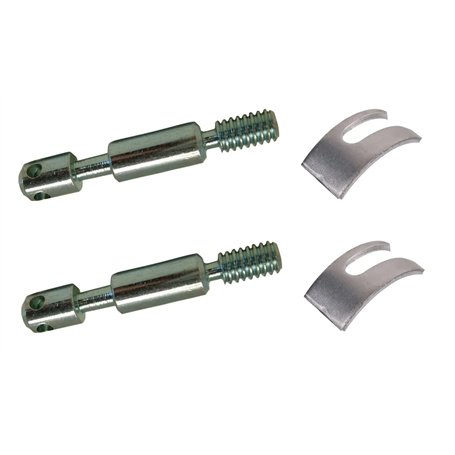 cyclingcolors kit de 2x goujons d'assemblage de lit meuble diamètre 8mm x longueur 75mm 4 trous + 2x étrier ferrure fourchette 3