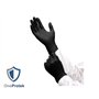 OneProtek Gants jetables noir en nitrile - Boîte de 100 Gants Nitrile - Taille XS (Très Petite) - Sans latex - Résistants et Mul