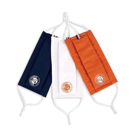 Lot 3 Masques - Marine/Blanc/Terre battue