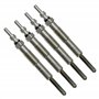 (Lot de 4) Bougie de préchauffage compatible avec SOLENZA CLIO 2 KANGOO SCENIC TRAFIC SAMURAI 1,9 D D55 D65 (Avec Type Moteur F8