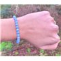 Felicidade Bracelet Calcédoine Bleue – Pierre Naturelle Apaisante 6mm – Bijou Lithothérapie Femme & Homme – Cadeau Bien-Être Émo
