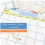 Bloc programme mensuel - planner A4 du mois pour travail, étude ou organisation familiale. Planificateur d'organisation en famil