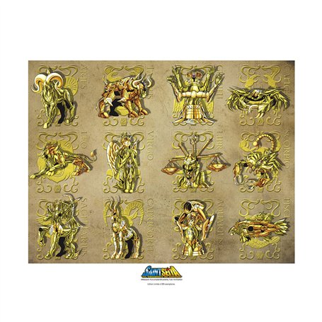 ABYSTYLE - SAINT SEIYA - Collector Artprint Gold Clothes (50x40)