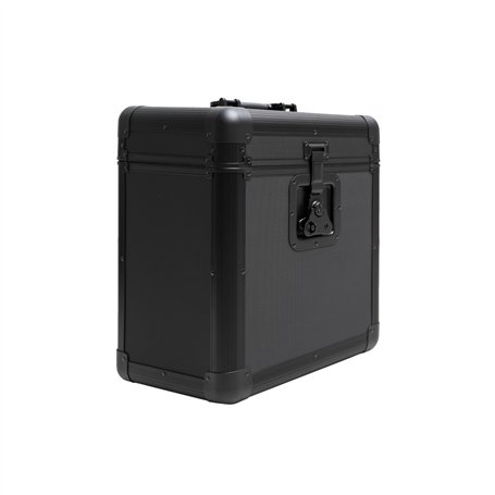Rock On Wall - Valise porte-vinyles - Malette de rangement - Capacité 50 vinyles 33T - Noir