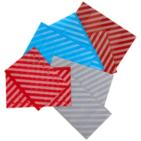 Monetique BRADEU5102050 Lot de 4 Paquets de 250 bracelets pour billets euro 5/10/20/50 euro