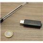 SPY TEC | Micro Espion Enregistreur dans Clé USB - Longue Autonomie jusqu'à 25 Jours - 288 Heures d’Enregistrement - Détection d