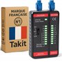 Testeur RJ45 CAT5E à CAT8 - Testeur de Câbles Réseaux Ethernet et Blindage - Marque Française Garantie 5ans