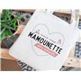 Manahia Totebag Maman - Je suis une Mamounette very Parfaite - 100% Coton - Sac Maman - Sac cabas - Cadeau Noël Maman - Annonce