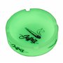 Cendrier phosphorescent Jeffriz lumineux en silicone souple incassable fluorescent rond fluo brille dans le noir