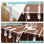 CZ Store®-✮Marque Française✮-Pince Nappe|Lot de 8|✮✮Garantie A Vie✮✮-Fixe Nappe avec Clip à Ressort-Pince Nappe Exterieur en Pla