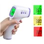 Thermomètre Frontal Infrarouge médicale Thermometre sans Contact pour Adulte Enfant bébé, Affichage LCD Mode avec indicateurs co