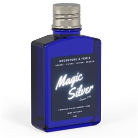 Argenture à froid - Magic Silver - Produit pour argenter - argenture pour bijoux - 30 ml - Made in France - Nettoyant argent - N