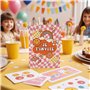 aliceandberry Cartons invitation anniversaire Groovy - 10 cartes + 10 enveloppes - Design Rétro hippie 70’s - Enfant Fille garço