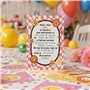 aliceandberry Cartons invitation anniversaire Groovy - 10 cartes + 10 enveloppes - Design Rétro hippie 70’s - Enfant Fille garço