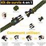 Kit de Survie Ultime Complet 153 en 1, Trousse de Secours d’Urgence pour Premiers Soins, Sac de Survie Complet Pratique, Trousse