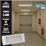 8W – Lampe LED Encastrable pour Sortie de secours