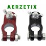 AERZETIX - C64540 - Lot de 2 bornes de connexion positives et négatives pour batterie de 12V - terminal adaptateur câble électri