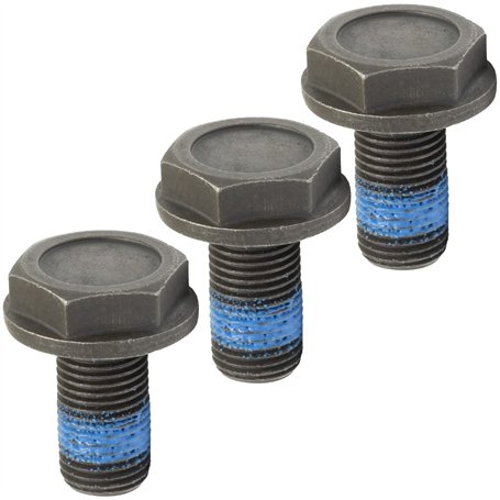 AERZETIX - C66281 - Lot de 3 Boulons de volant moteur M10 x 1 avec collerette - empreint hexagonal - compatible avec N 902 061 0