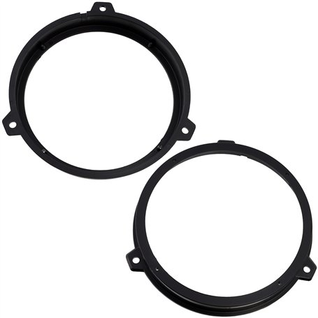 AERZETIX - C11599 - Lot de 2 Adaptateurs/Supports pour Haut-parleurs de Voiture Ø165 mm - côté de Montage portière arrière - Com