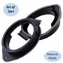 AERZETIX - C16609 - Lot de 2 Adaptateurs/Supports pour Haut-parleurs de Voiture Ø165 mm - côté de Montage portière Avant/arrière