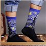 4 Paires Chaussettes Femme Fantaisie Cotton avec un Motif Unique de Peinture à L'huile Rigolotes Cadeaux pour les Femmes Taille 