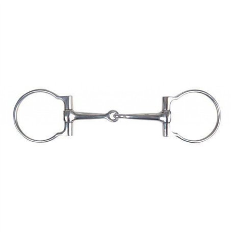 HKM Sports Equipement Western Anneau en D Snaffle Simple cassé 125 mm